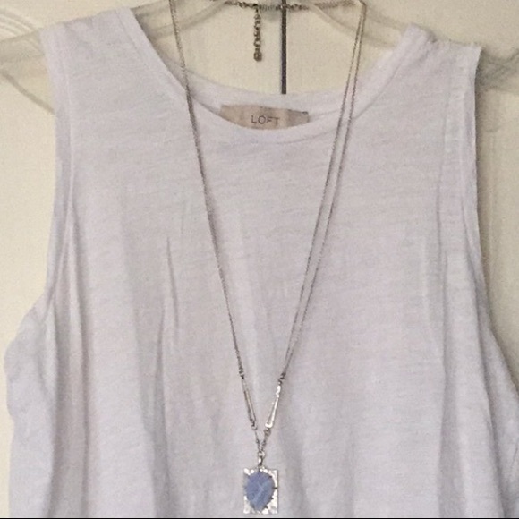 Donated - Adorable white tank with lace detail by - Picture 2 of 6